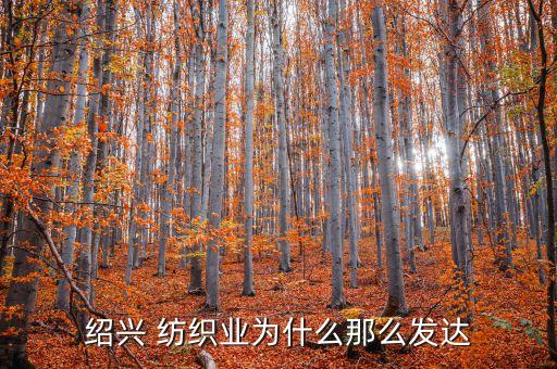 紹興 紡織業(yè)為什么那么發(fā)達(dá)