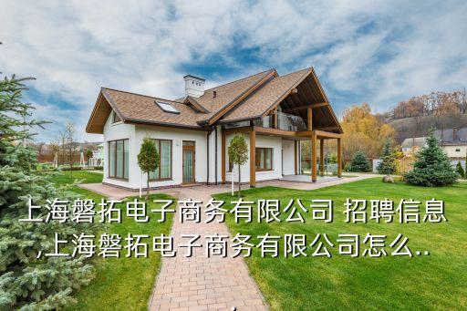 上海磐拓電子商務(wù)有限公司 招聘信息,上海磐拓電子商務(wù)有限公司怎么...