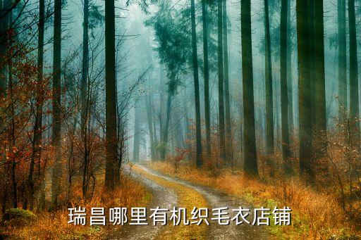 瑞昌哪里有機織毛衣店鋪