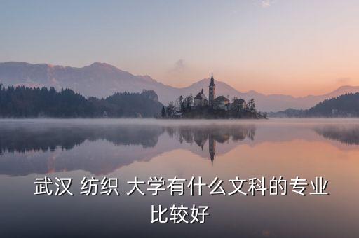  武漢 紡織 大學(xué)有什么文科的專業(yè)比較好