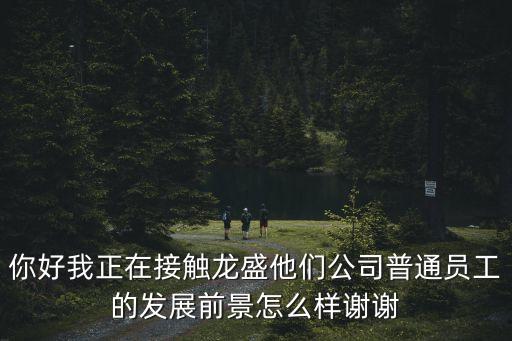 你好我正在接觸龍盛他們公司普通員工的發(fā)展前景怎么樣謝謝