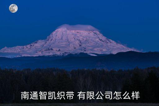  南通智凱織帶 有限公司怎么樣