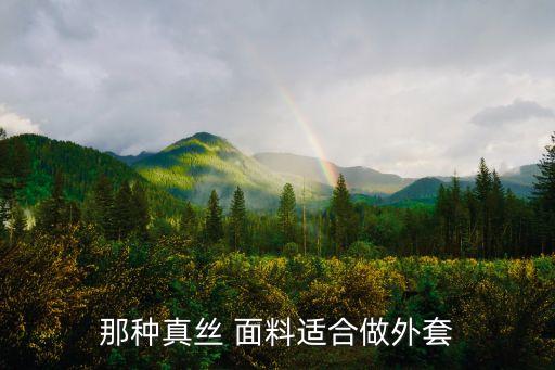 那種真絲 面料適合做外套