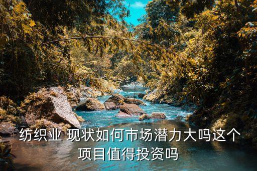  紡織業(yè) 現(xiàn)狀如何市場潛力大嗎這個項目值得投資嗎