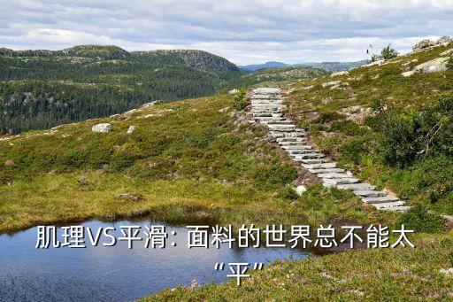 肌理VS平滑: 面料的世界總不能太“平”