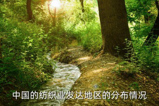 中國(guó)的紡織業(yè)發(fā)達(dá)地區(qū)的分布情況