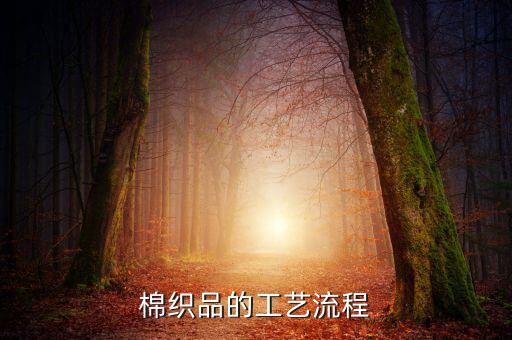 棉織品的工藝流程