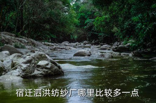 宿遷泗洪紡紗廠哪里比較多一點