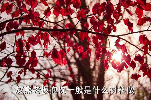 灰熊老板抱枕一般是什么材料做