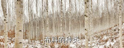 布料的種類