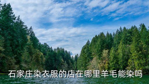  石家莊染衣服的店在哪里羊毛能染嗎