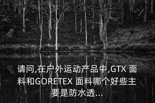 請問,在戶外運動產(chǎn)品中,GTX 面料和GORETEX 面料哪個好些主要是防水透...