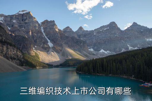 三維編織技術(shù)上市公司有哪些