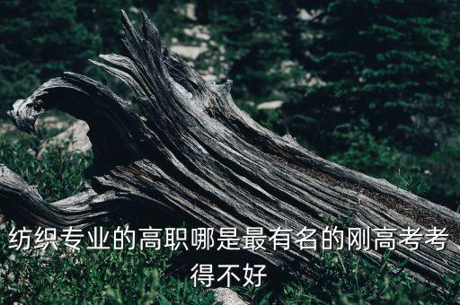 紡織專業(yè)的高職哪是最有名的剛高考考得不好