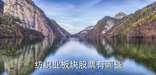  紡織業(yè)板塊股票有哪些