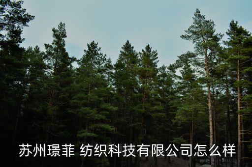  蘇州璟菲 紡織科技有限公司怎么樣