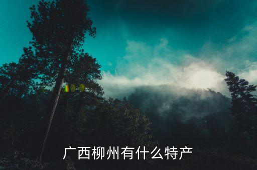 廣西柳州有什么特產(chǎn)