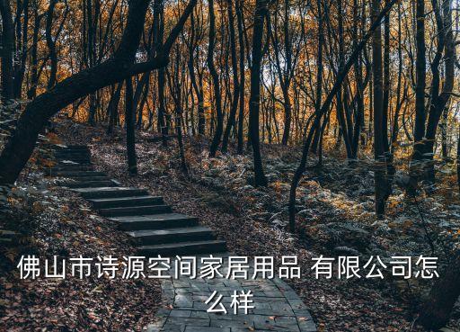佛山市詩源空間家居用品 有限公司怎么樣