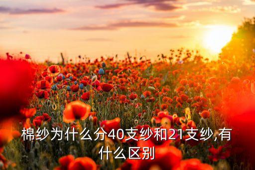 棉紗為什么分40支紗和21支紗,有什么區(qū)別