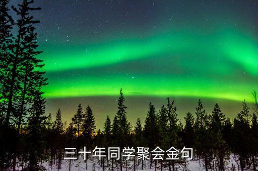 三十年同學(xué)聚會(huì)金句