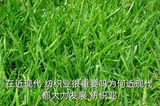 在近現(xiàn)代 紡織業(yè)很重要嗎為何近現(xiàn)代都大力發(fā)展 紡織業(yè)