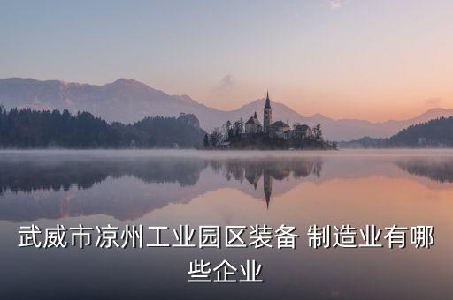 武威市涼州工業(yè)園區(qū)裝備 制造業(yè)有哪些企業(yè)