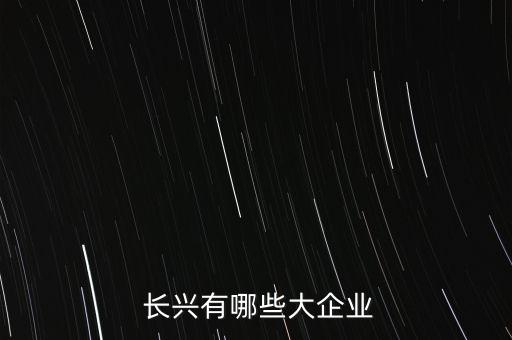  長興有哪些大企業(yè)