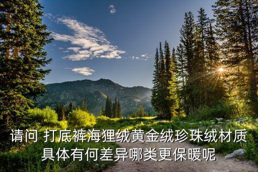 打底褲的面料