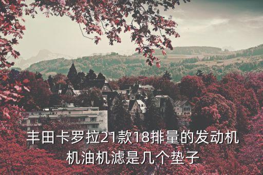  豐田卡羅拉21款18排量的發(fā)動機 機油機濾是幾個墊子