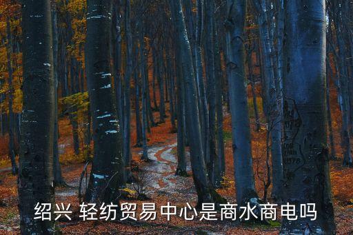 紹興 輕紡貿(mào)易中心是商水商電嗎