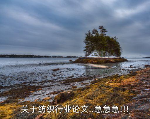 關(guān)于紡織行業(yè)論文..急急急!!!