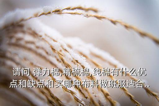 請(qǐng)問(wèn) 彈力棉,精梳棉,純棉有什么優(yōu)點(diǎn)和缺點(diǎn)和買哪種布料做班服適合...