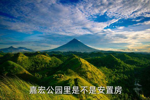  嘉宏公園里是不是安置房