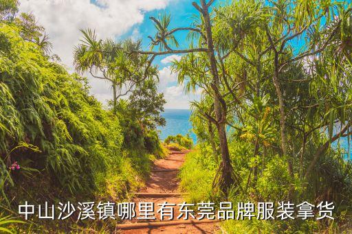 中山沙溪鎮(zhèn)哪里有東莞品牌服裝拿貨