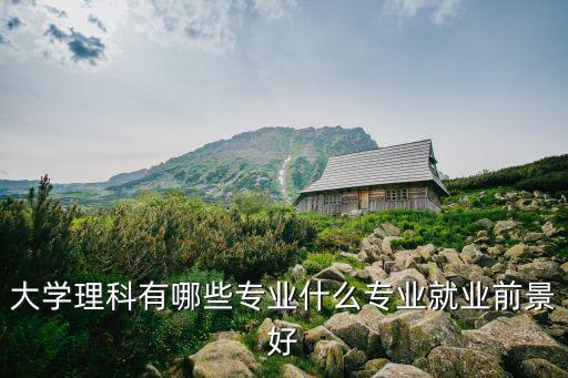 大學理科有哪些專業(yè)什么專業(yè)就業(yè)前景好