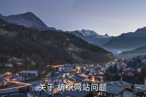 關(guān)于 紡織網(wǎng)站問題