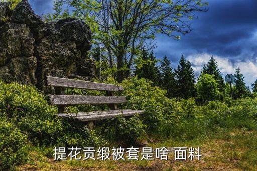 提花貢緞被套是啥 面料