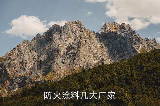 防火涂料幾大廠家