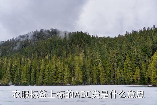 衣服標(biāo)簽上標(biāo)的ABC類是什么意思