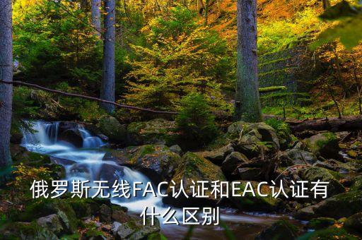 俄羅斯無線FAC認證和EAC認證有什么區(qū)別