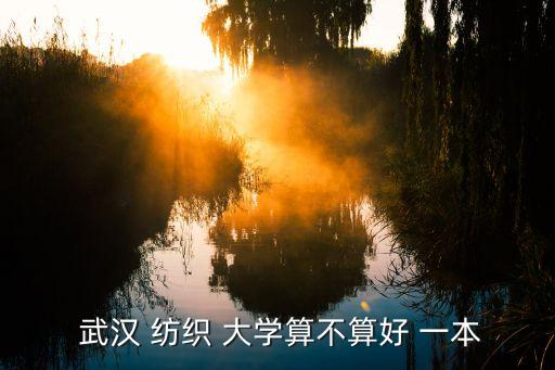  武漢 紡織 大學(xué)算不算好 一本