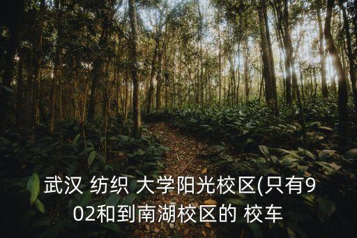  武漢 紡織 大學(xué)陽光校區(qū)(只有902和到南湖校區(qū)的 校車