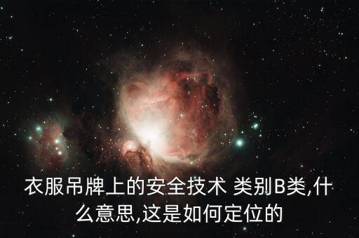 衣服吊牌上的安全技術(shù) 類(lèi)別B類(lèi),什么意思,這是如何定位的
