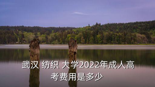  武漢 紡織 大學(xué)2022年成人高考費用是多少