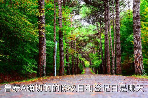 魯泰A確切的的除權(quán)日和登記日是哪天