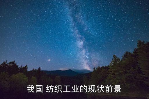 我國 紡織工業(yè)的現(xiàn)狀前景