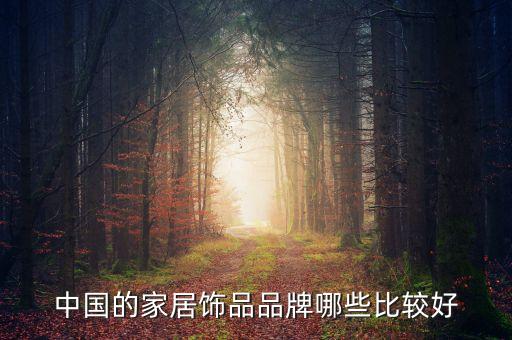 中國的家居飾品品牌哪些比較好