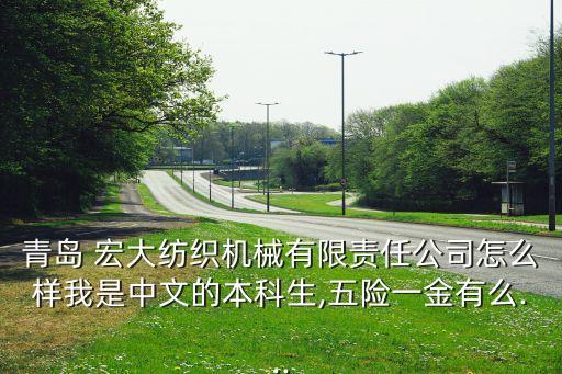 青島 宏大紡織機械有限責任公司怎么樣我是中文的本科生,五險一金有么...