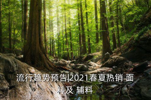 流行趨勢(shì)預(yù)告|2021春夏熱銷 面料及 輔料