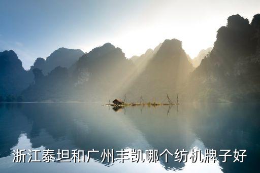 浙江泰坦和廣州豐凱哪個紡機牌子好